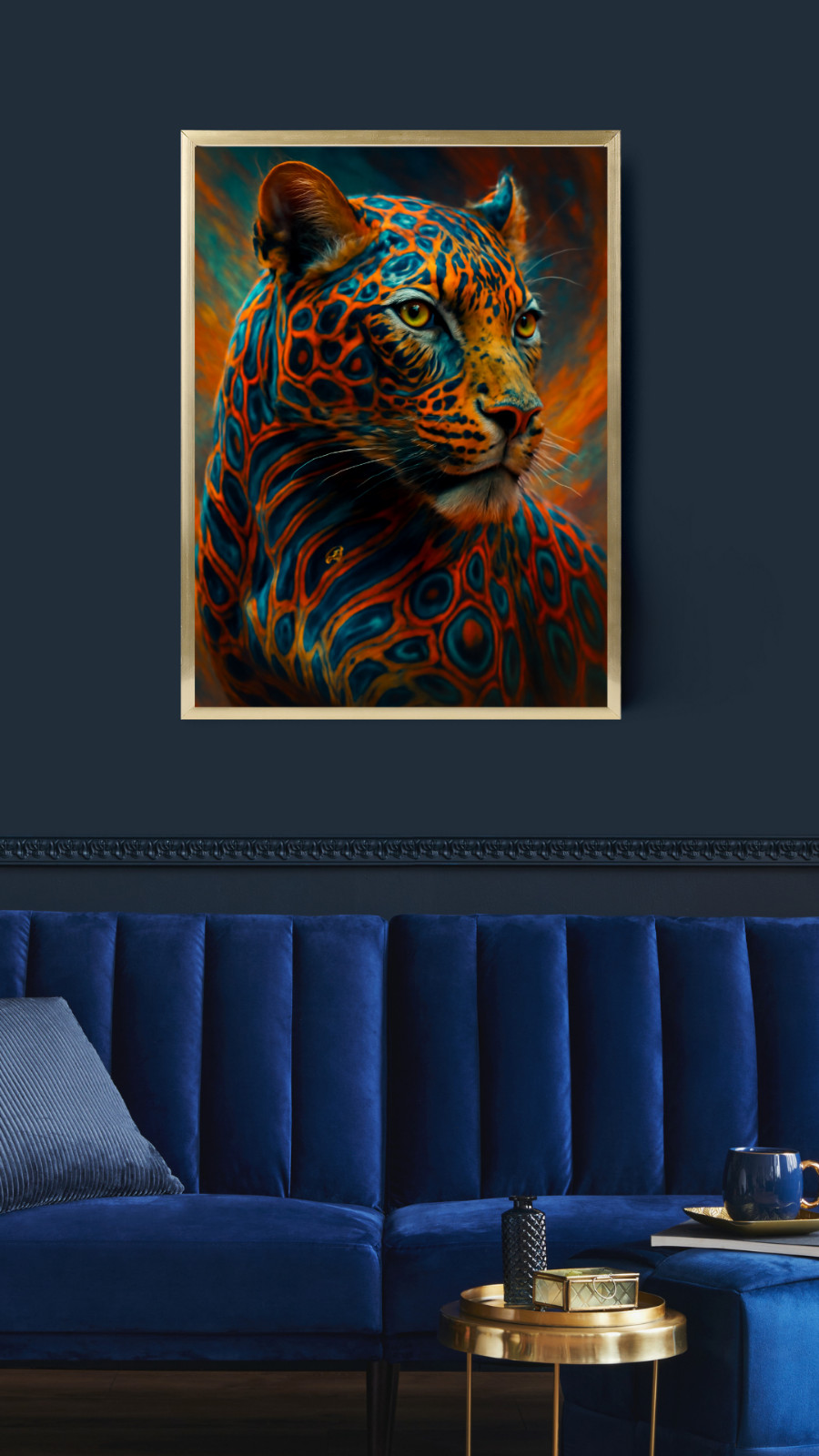 Digital Image Picture Photo Wallpaper Printable Poster Leopard Wall Art Decor AI