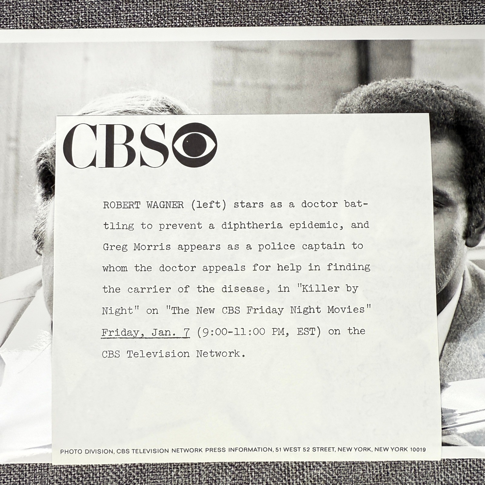 Killer by Night b&w Movie Stills, starring R. Lansing , R. Wagner 1971