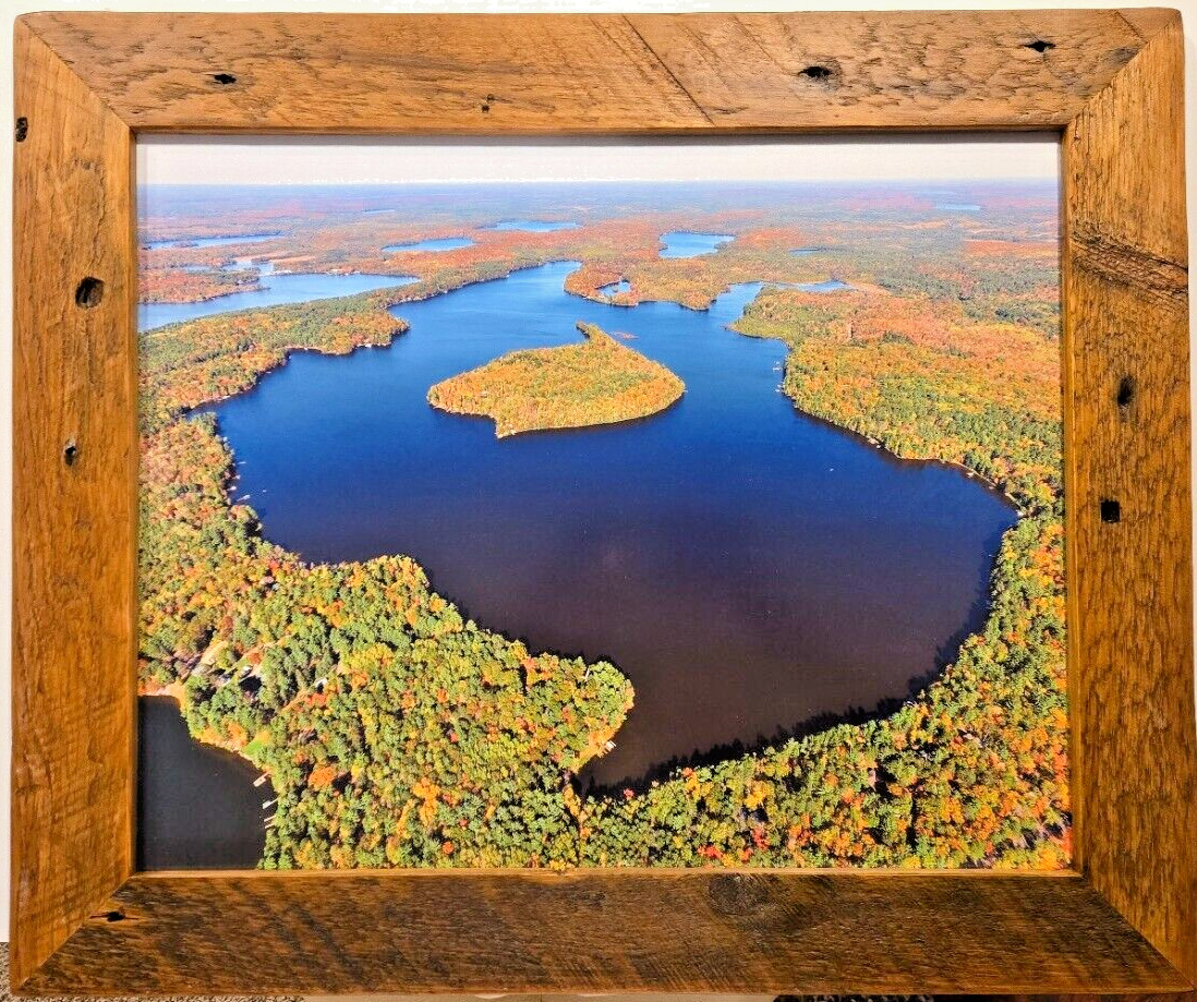 Cranberry Lake, Eagle River Vilas County, Wisconsin Aerial Photo. Frame Optional
