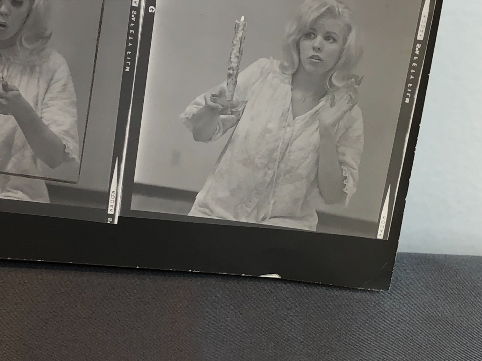 NEWLY FOUND Hendrickson PHOTO Contact Sheet Proof & Negatives MARILYN LOOK-ALIKE