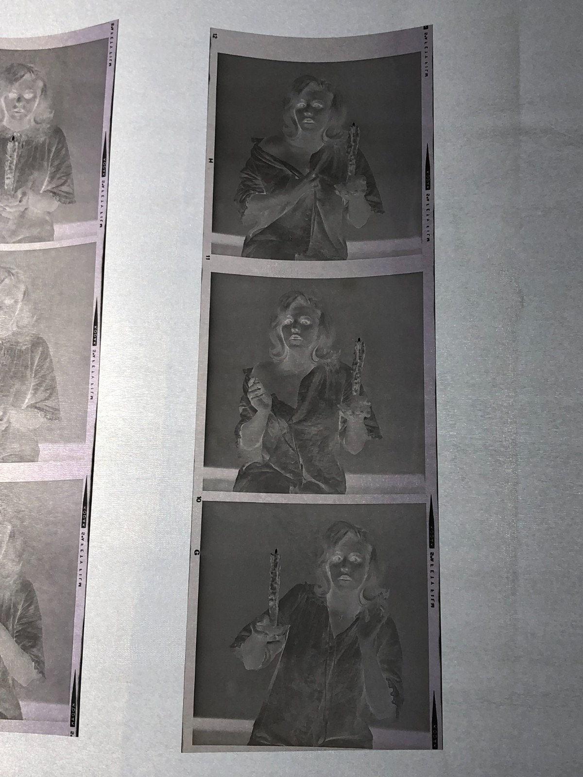 NEWLY FOUND Hendrickson PHOTO Contact Sheet Proof & Negatives MARILYN LOOK-ALIKE
