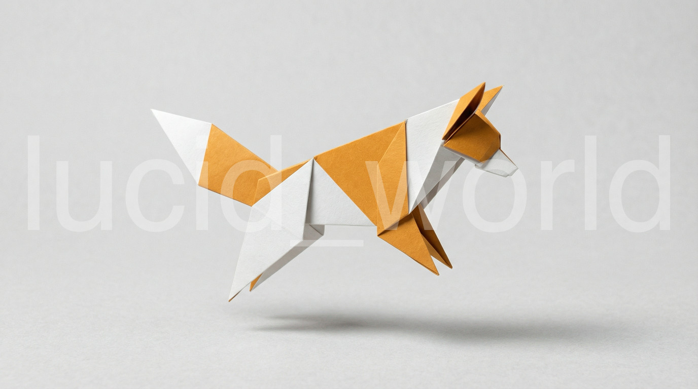 Minimalist 2 Pack FOX Origami Digital Art Modern Wallpaper PNG FILES Download