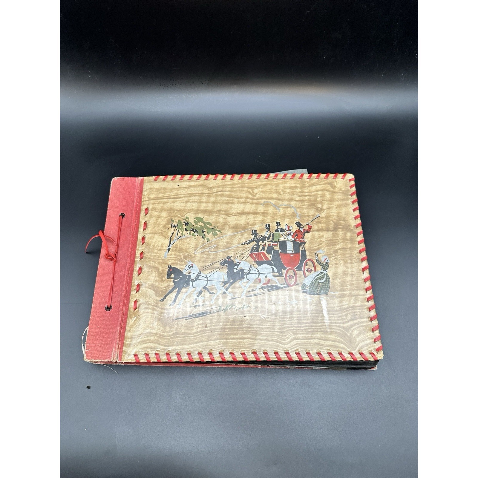 Antique Photo Album 1951 Post War Germany Sweden Portugal Travel Photographs JS