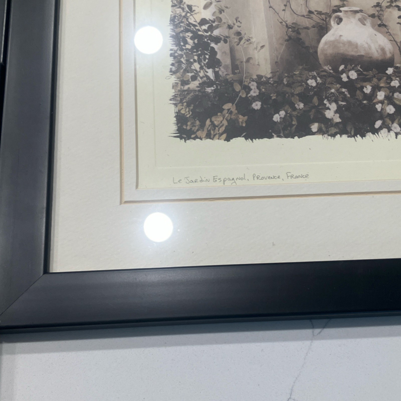 Alan Blaustein European Garden Sepia Set of 3 Framed Landscape Photographs