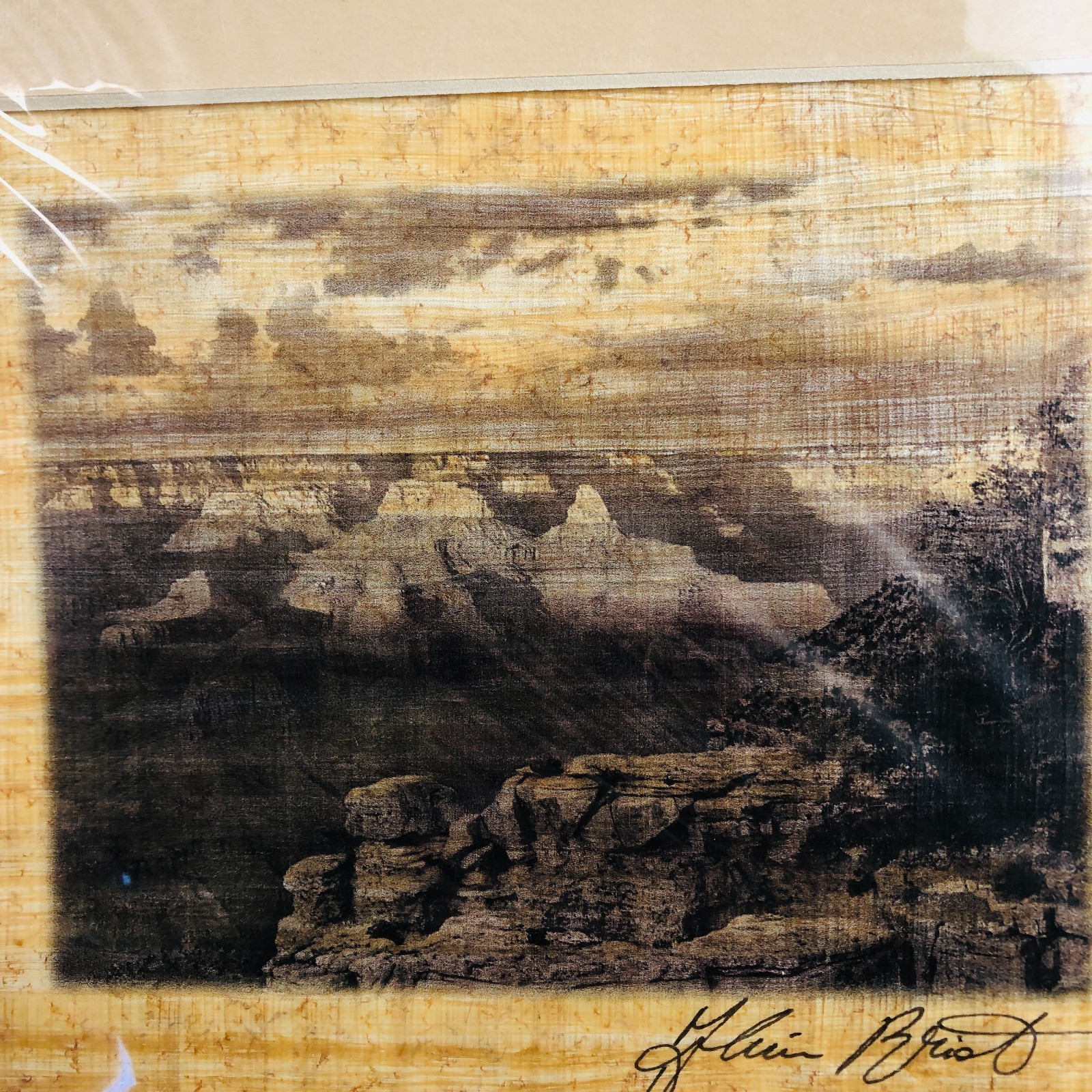 Fine Art Photography Grand Canyon Photo Custom Paper Sepia Alain Briot signed