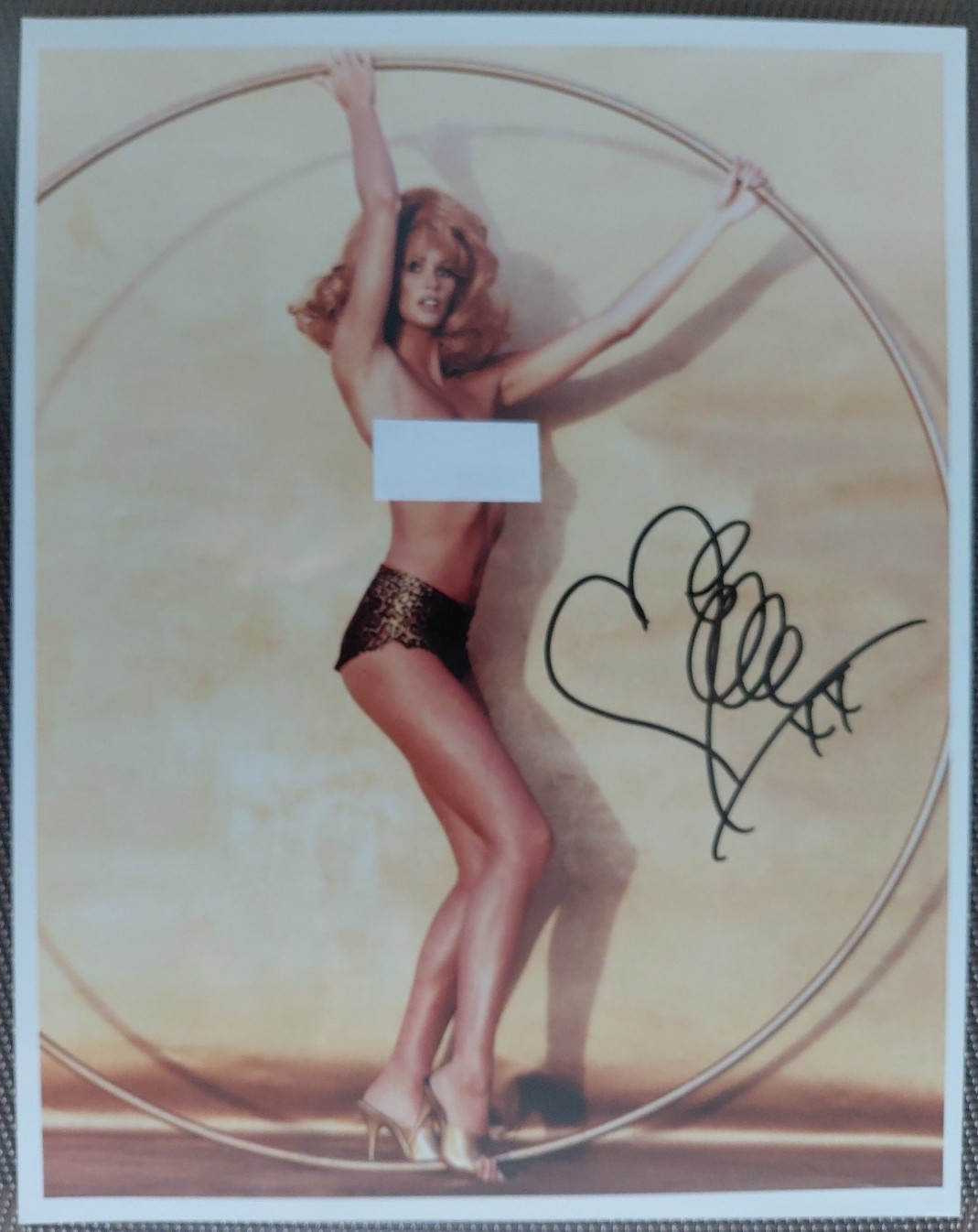 Elle McPherson V.S. SI & PlayboyModel Hand Signed 8.5 X 11 Autograph R&R COA