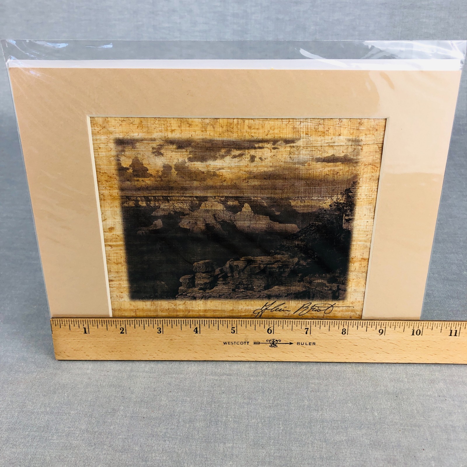 Fine Art Photography Grand Canyon Photo Custom Paper Sepia Alain Briot signed