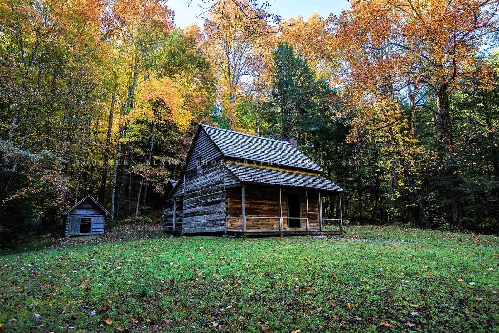 Rustic Cabin Photography Print: Tennessee Great Smoky Mountains Country Photo