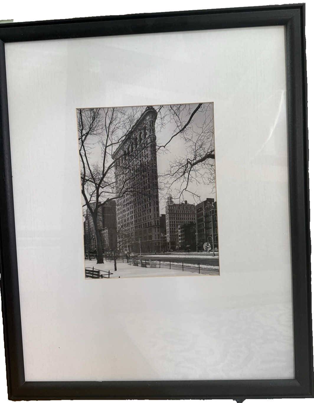 Christopher Bliss “NYC Scenes” Flatiron Building NYC Black & White Photo Framed