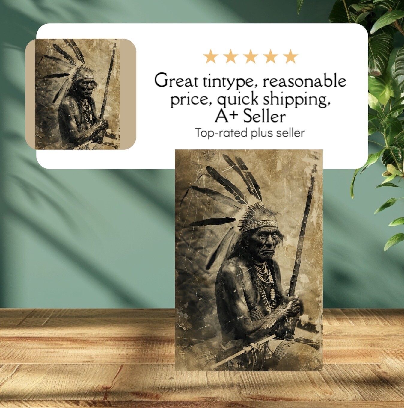 Native American Tintype Limited Edition Museum Series C00271RP