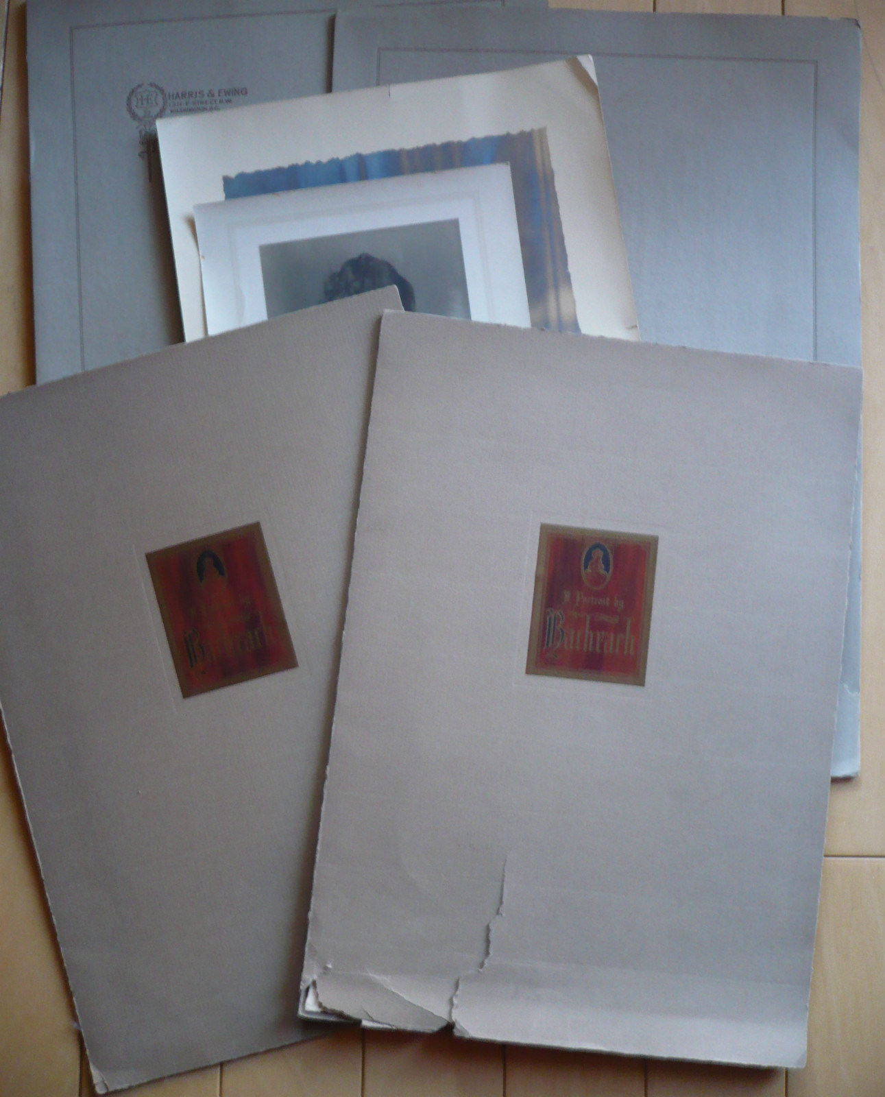 RARE GROUP OF SIGNED PHOTOGRAPHS, ANTIQUE OLD, BACHRACH, 2 large Photos + MORE$