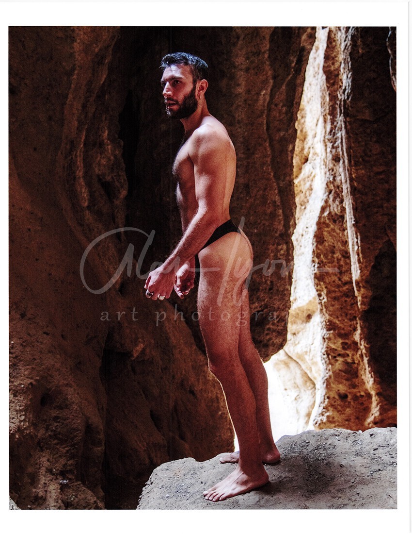 11 X 8.5 Alan Lyon Original Male Photo gay interest (1) Alex the cave