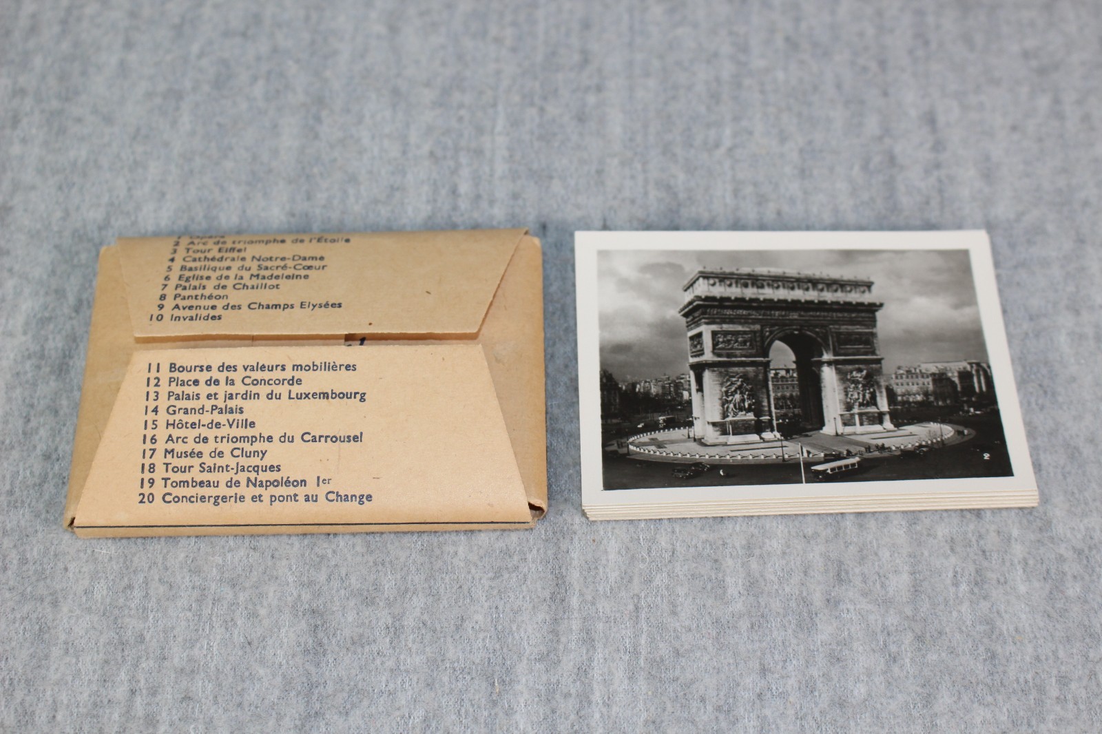 PARIS VINTAGE PHOTOGRAPHS Souvenir Photo Booklet Travel Postcard 1950s Mixed Lot