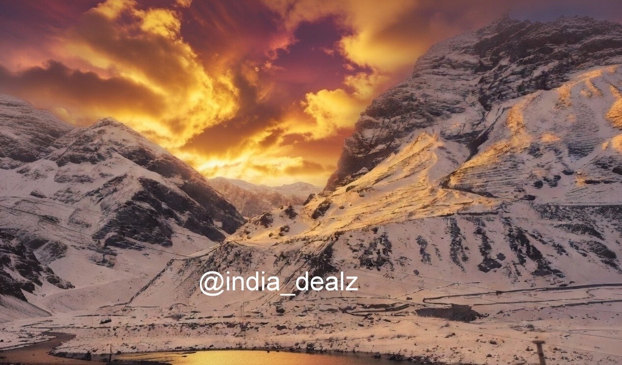 Photo Digital Wallpaper Image Picture Background Mountains Snow Aerial Sunset