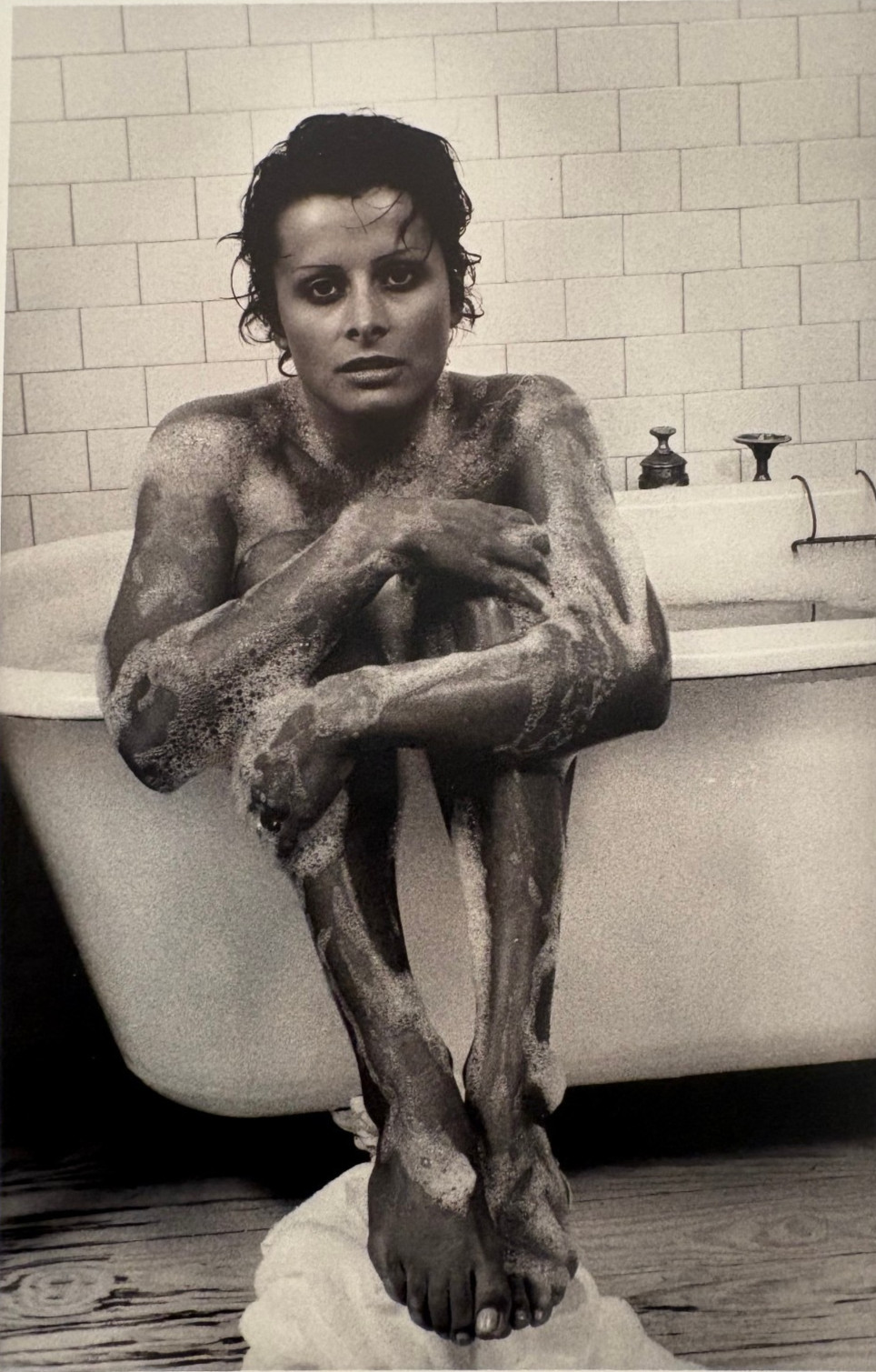 Woman in a Bath Tub-Archival Digital Pigment Print Photograph-80s-Mark Bugzester