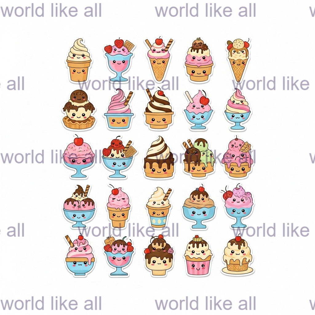 369x Cute Kids Stickers Bundle for kids | School & Copybook Digital Art 4K