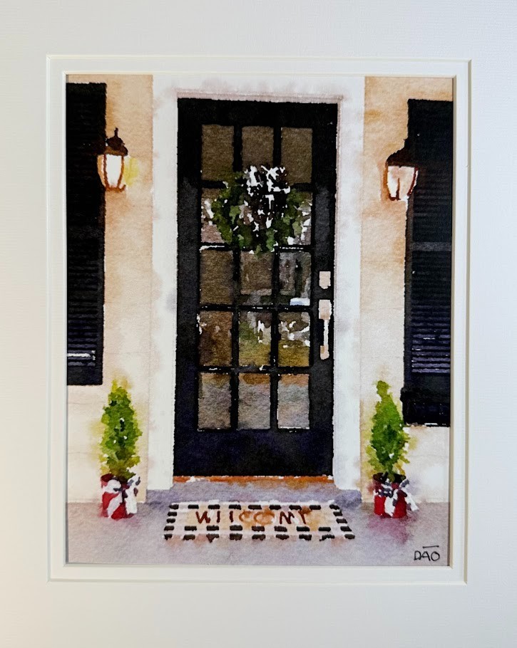 Welcome Home Digital Watercolor Original Photograph 8 X 10 Mat 11 X 14 – Signed