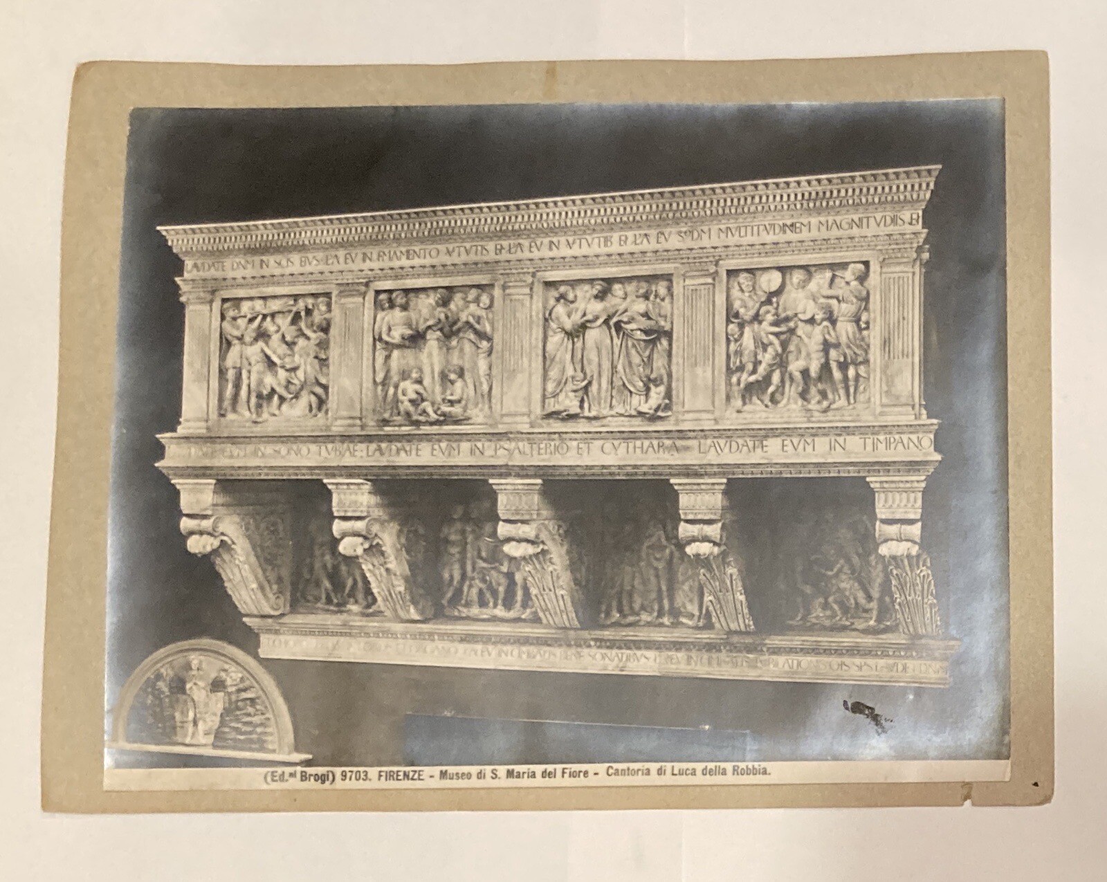 1800s Silver Photographs ITALY Cantoria del DONATELLO & DELLA ROBBIA Brogi Tilli