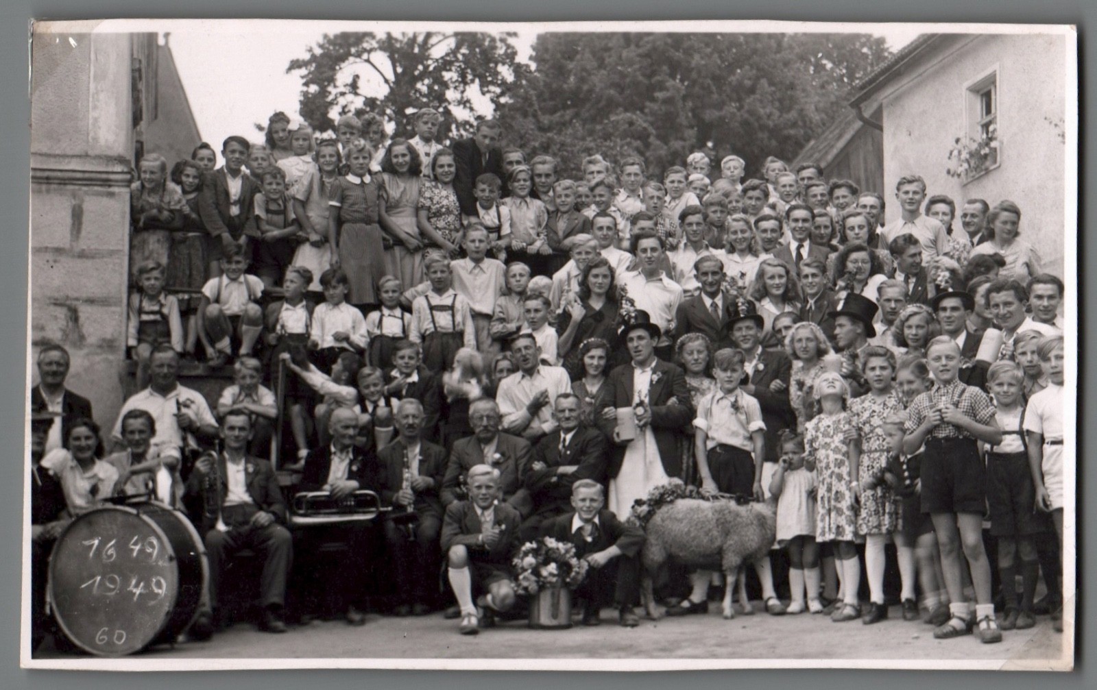 Photo 1949 300th anniversary pageant band Dorffest Kulmbach (B2014)