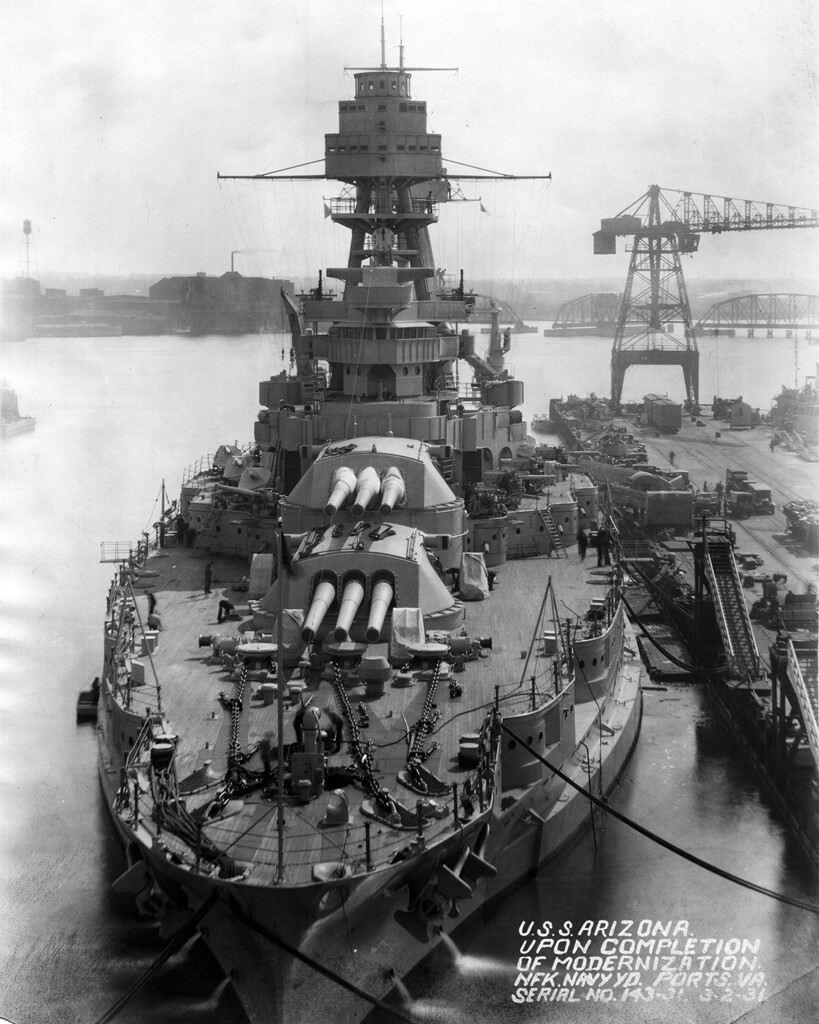 New Navy Photo: USS ARIZONA at Norfolk Naval Shipyard in Portsmouth – 6 Sizes!