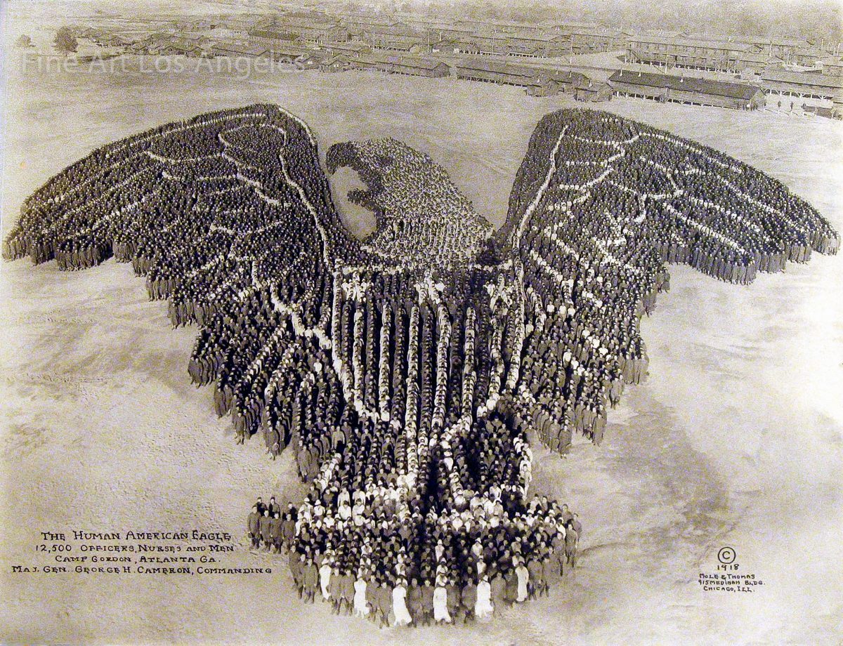 Arthur Mole Photo, “American Eagle” 1918, living photograph 11×17″