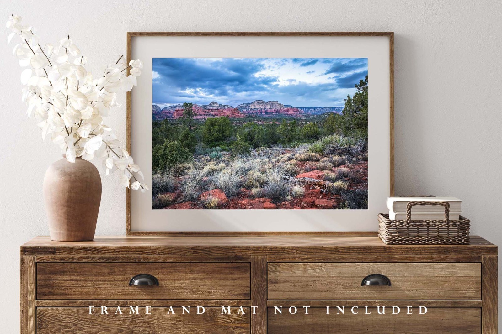 Photography Print of Red Rocks and Desert Landscape Near Sedona Arizona