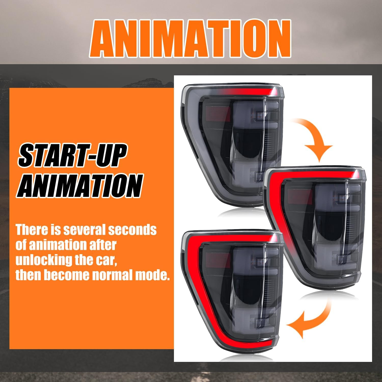 LED Tail Lights for Ford F150 2021-2023 Taillights Assembly [Only Fit for F-150