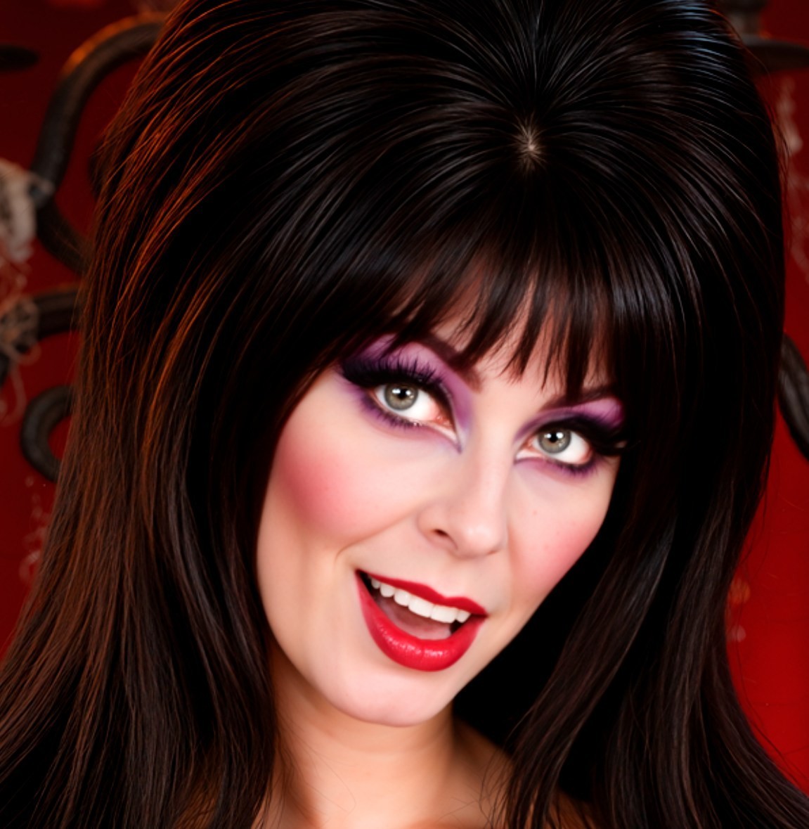 Elvira Mistress of the Dark in Sexy Lingerie Metal Sign Wall Art 10″ x 14″