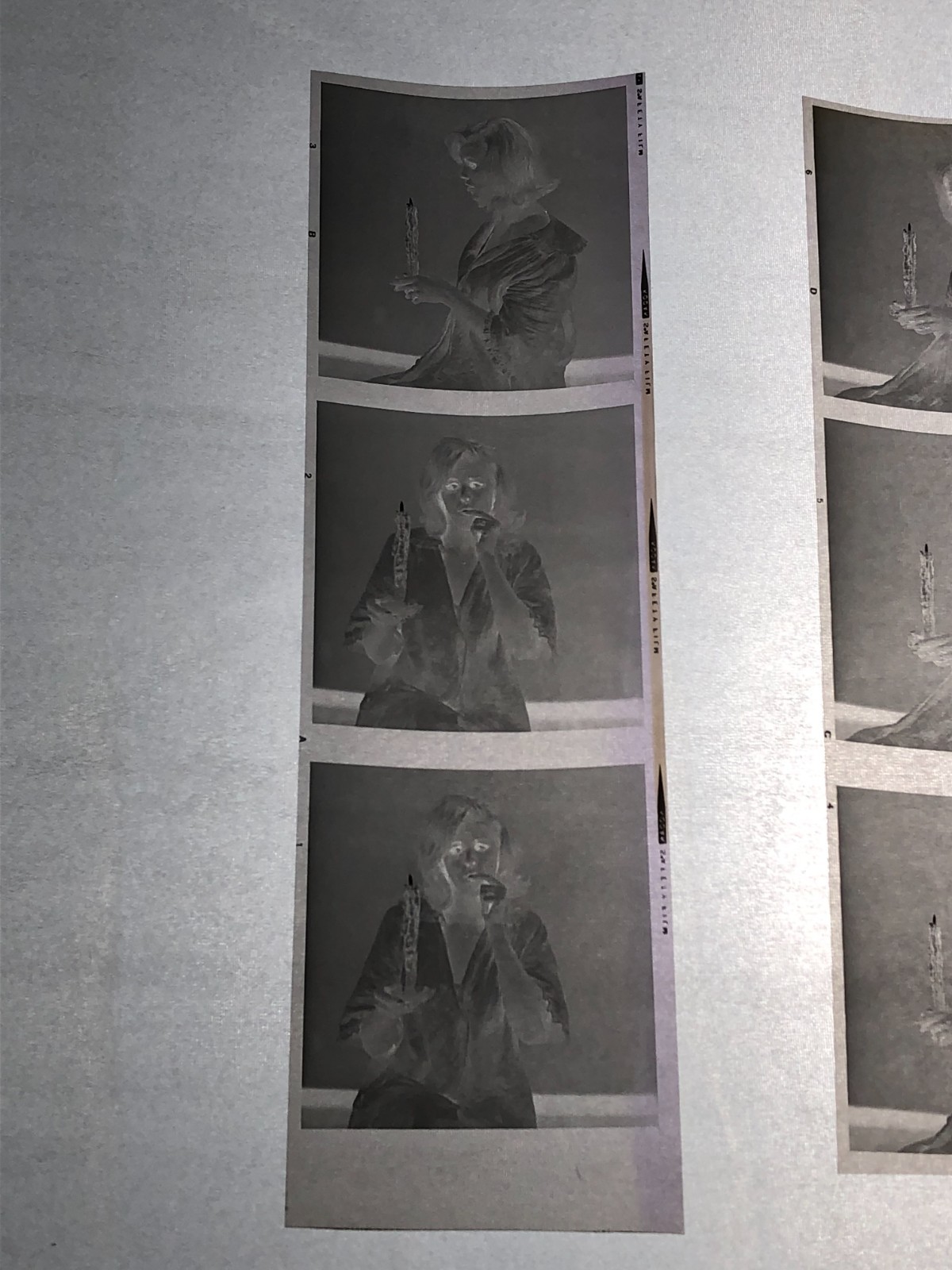 NEWLY FOUND! Hendrickson PHOTO Contact Sheet Proof & Negatives CUTE BLONDE