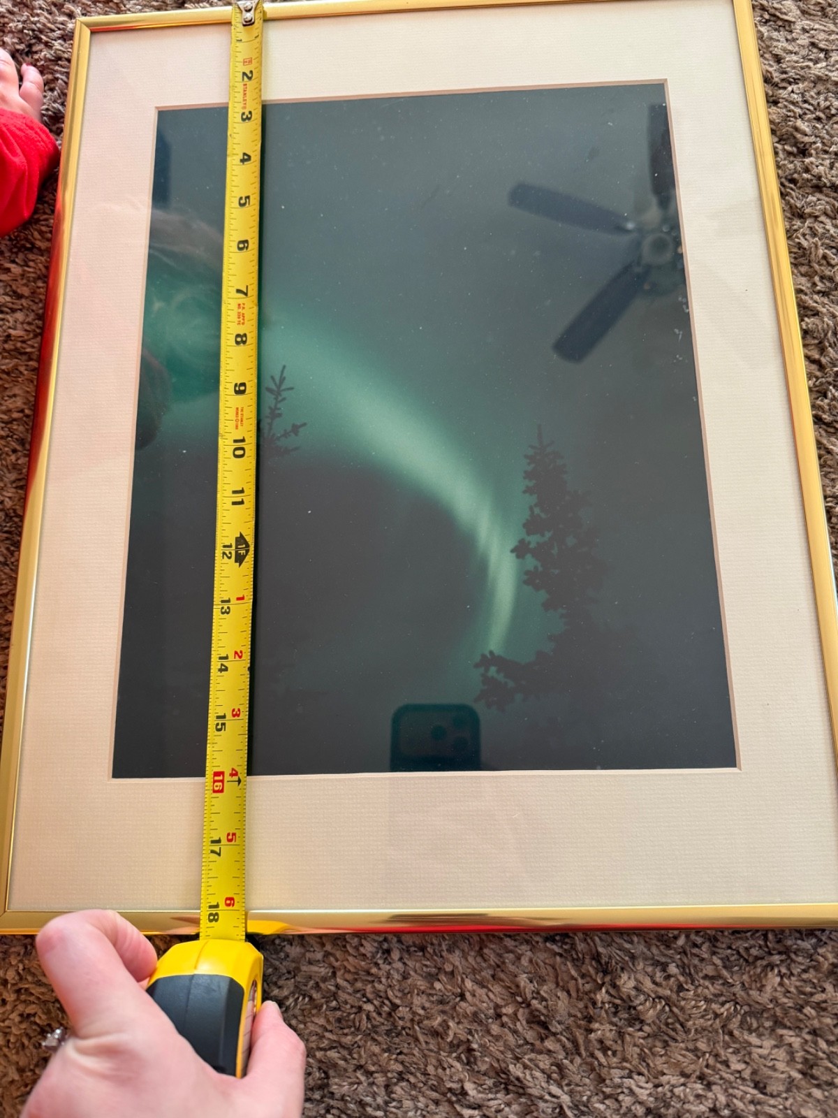 nature photography, nothern lights , framed photography
