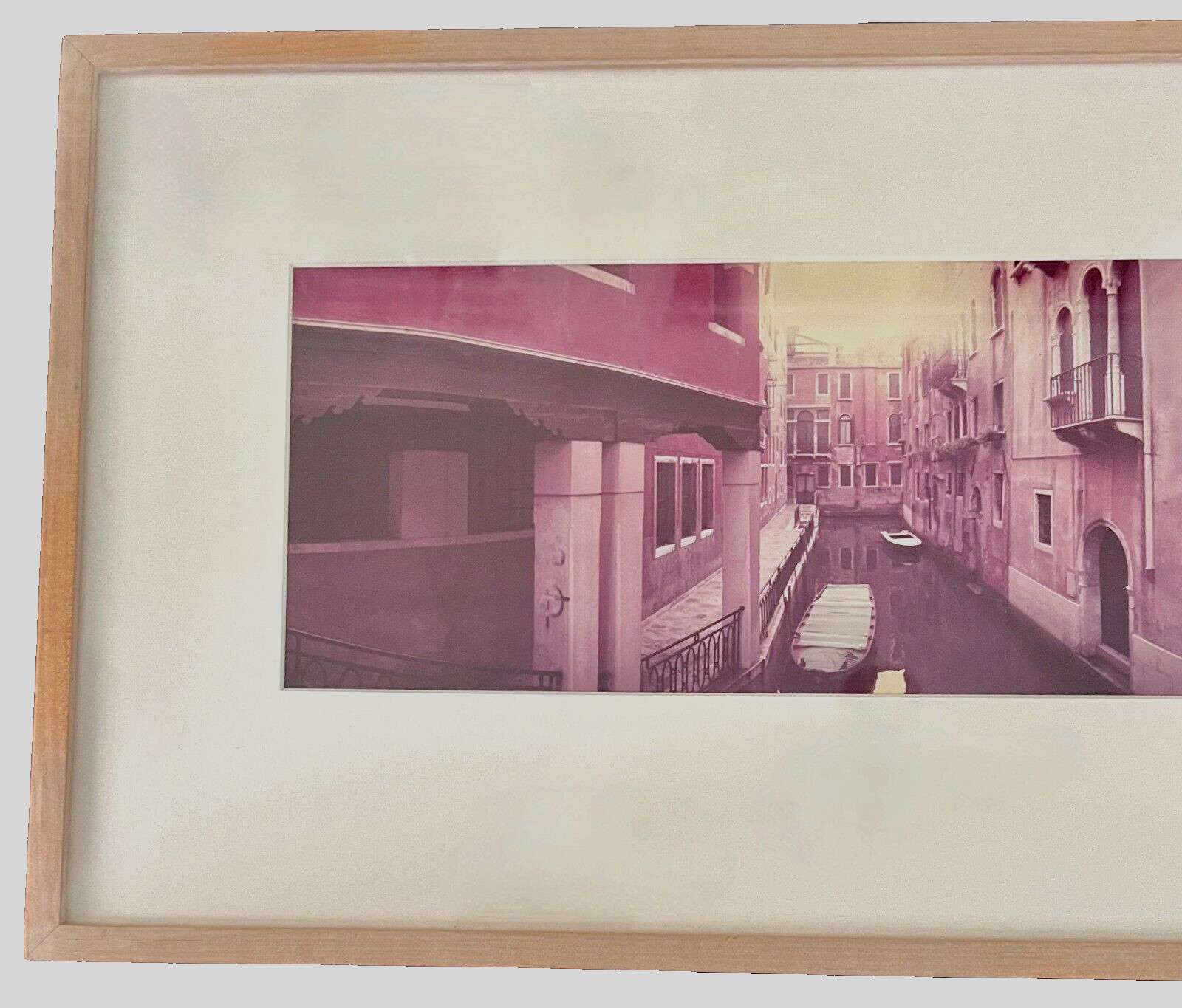 KENNETH SNELSON, Signed, 1982 PANORAMIC PHOTOGRAPH – “Venice, Calle de Pestrin”
