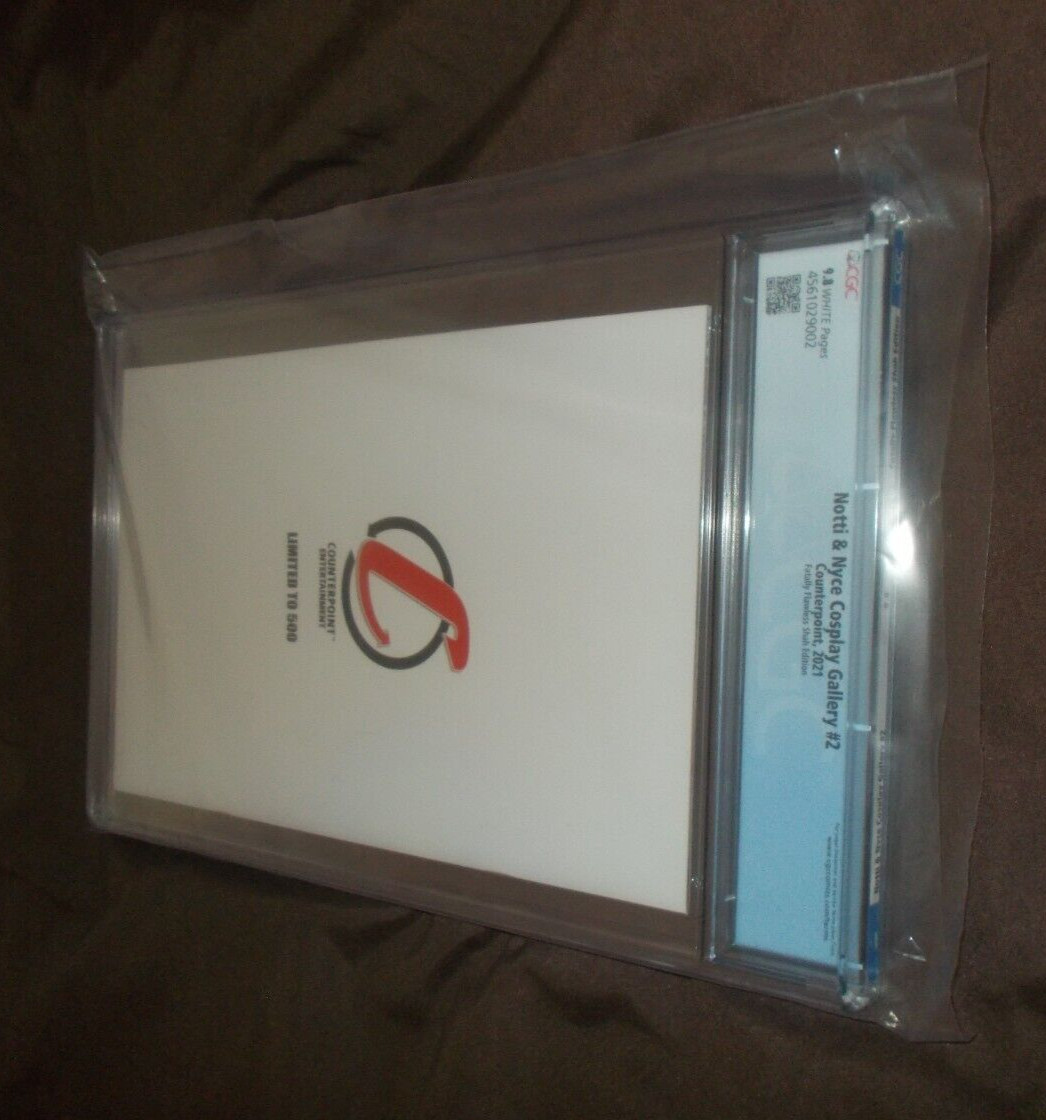 Mortal Kombat Jax CGC 9.8 # 2 SHAH VARIANT 2021 CLEAVAGE! Notti & Nice Cosplay