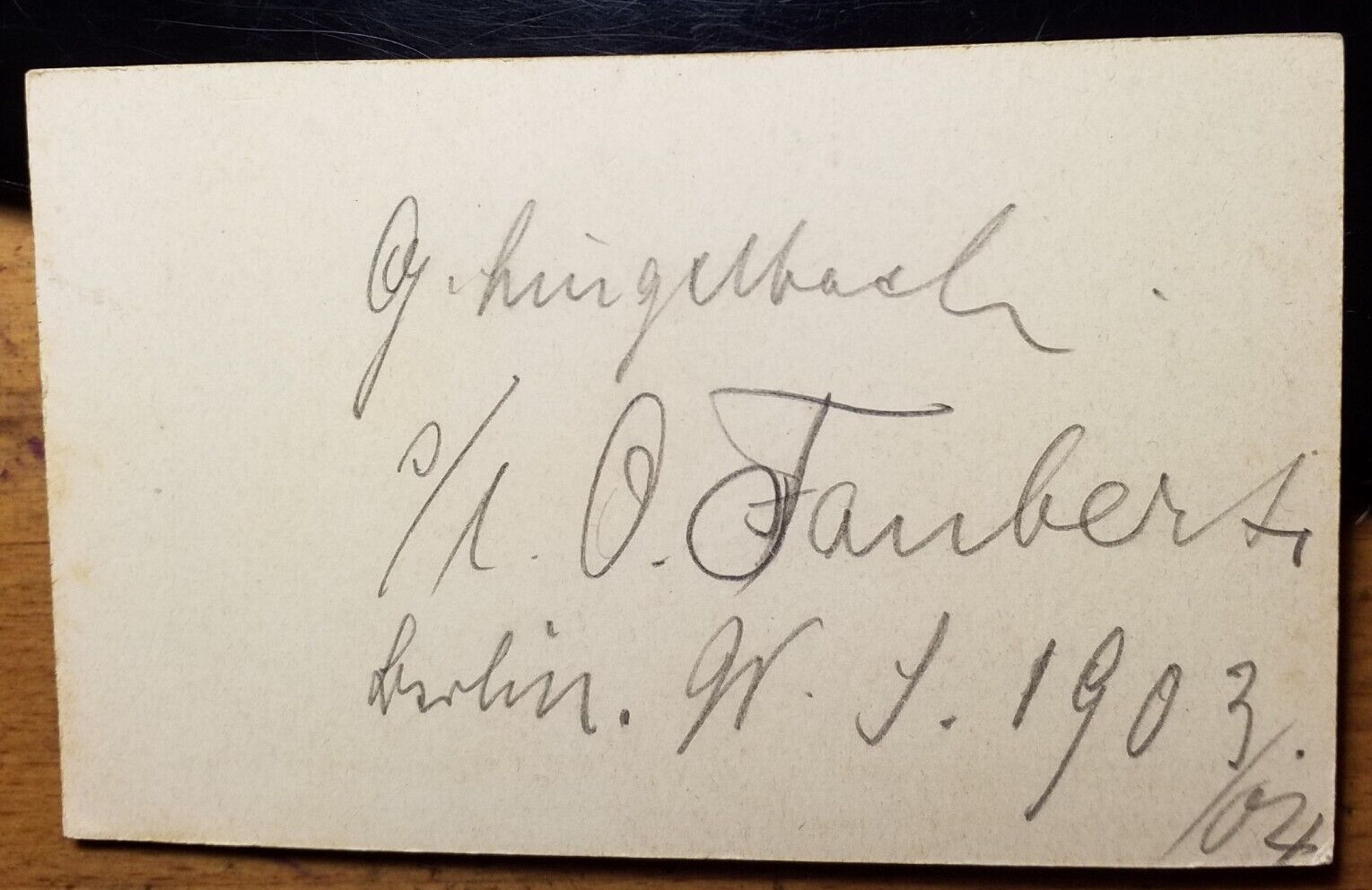 Berlin 1903/04 student G. Bürgelbach? with Scar Schmiss by Mensur / CDV