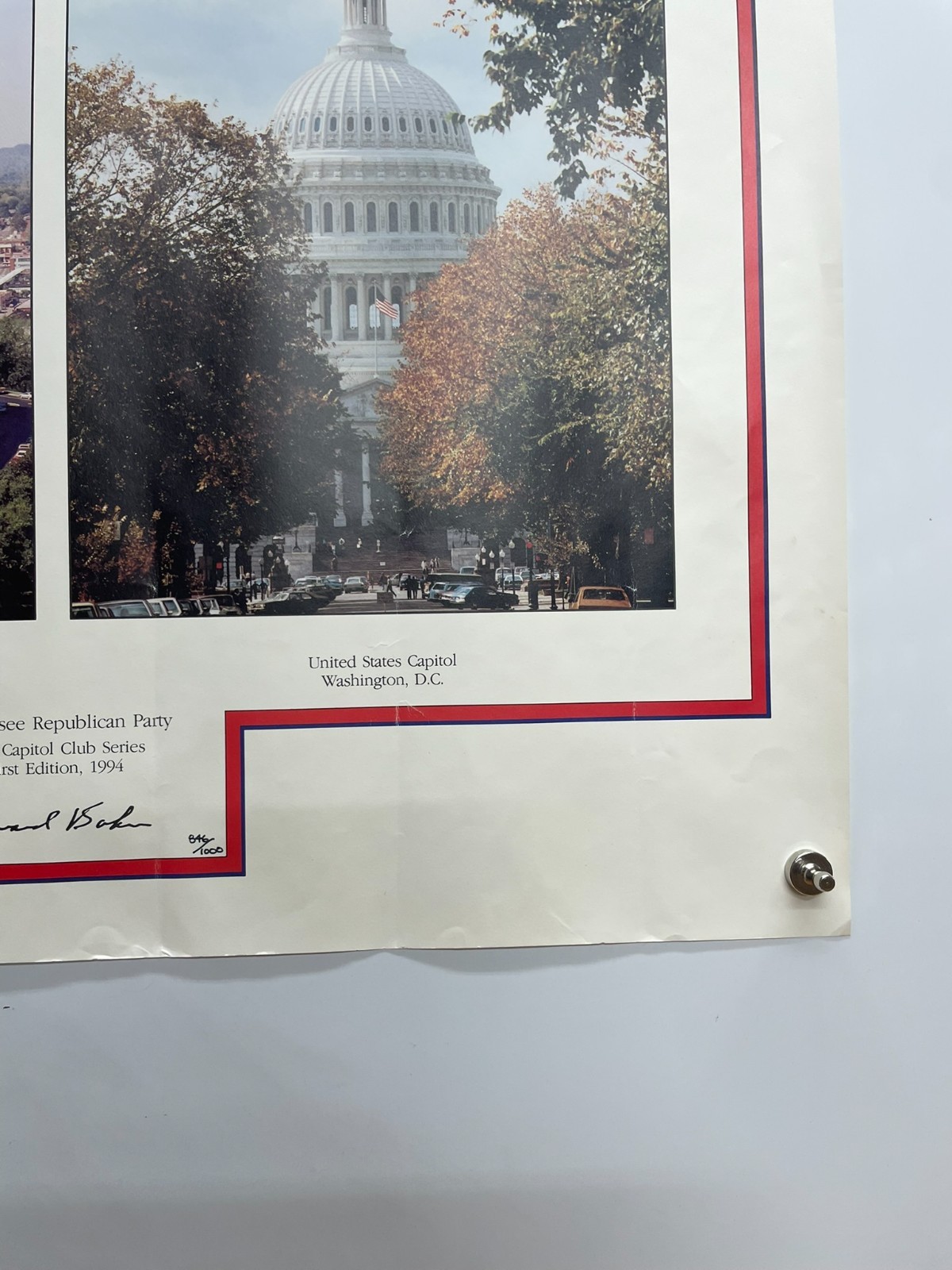 1994 Tennessee Republican Party Capitol Club Series Poster 16×21
