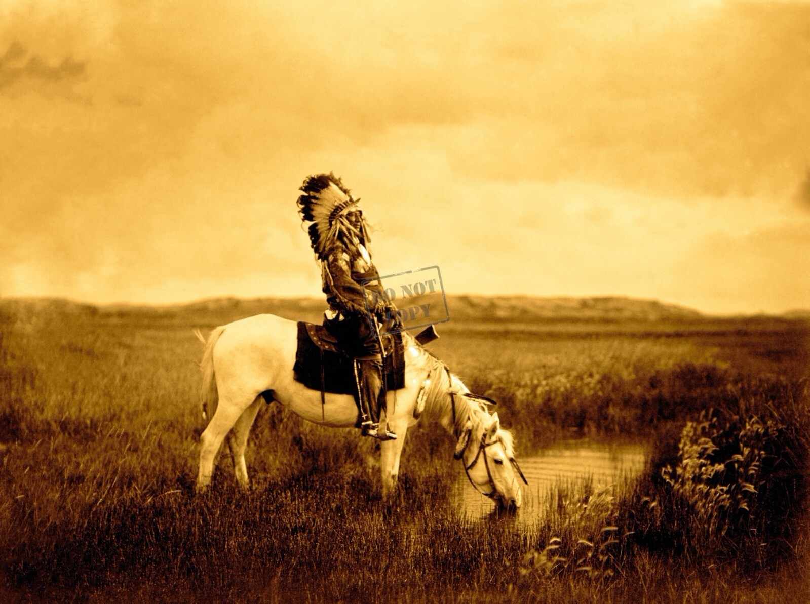 Edward Curtis An Oasis in the Badlands Giclee Fine Art Print Open Edition Repro