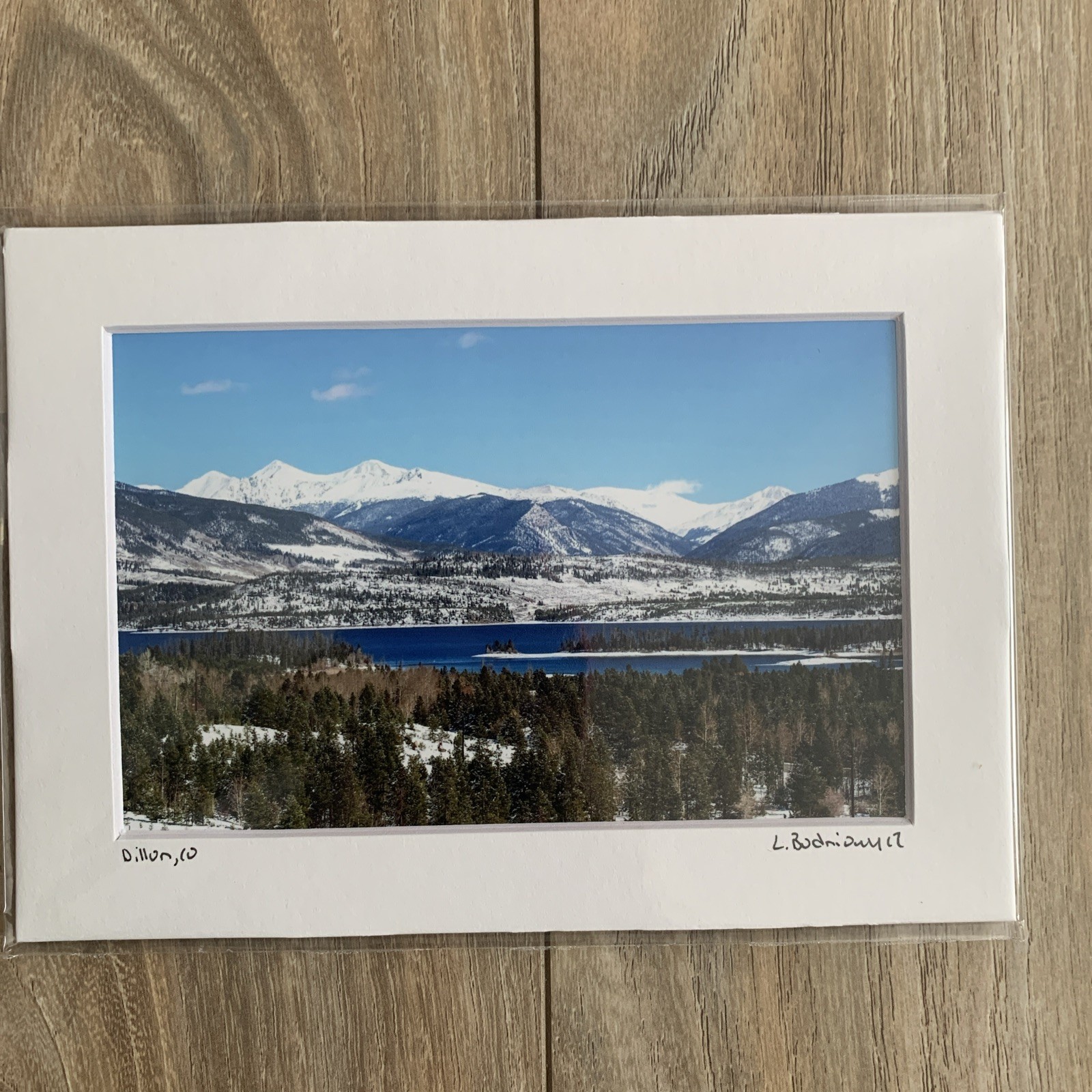 Dillon Colorado Photography Print with Lake and Mountains