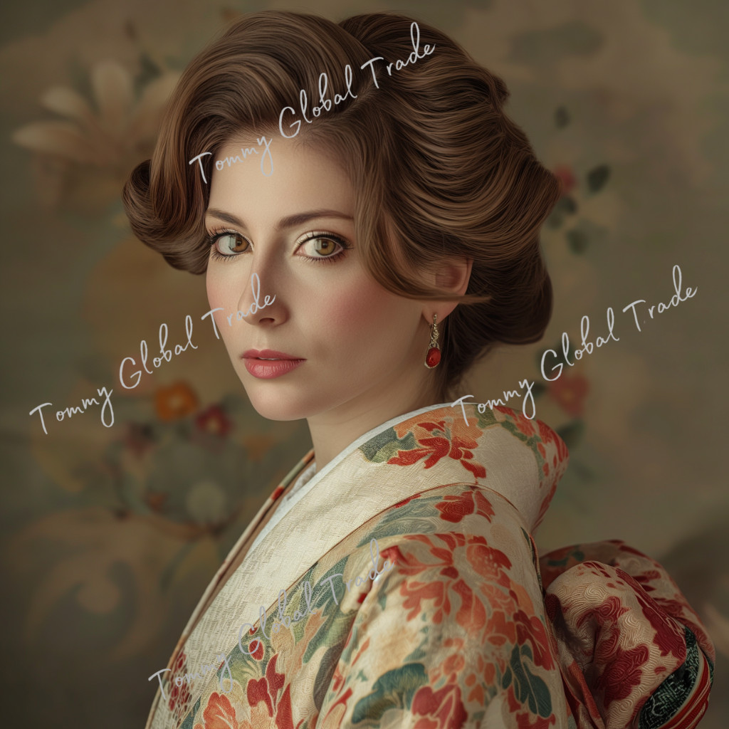 Kimono lady_1_Digital image picture photo wallpaper background