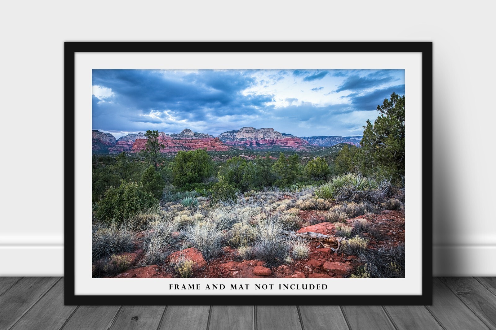 Photography Print of Red Rocks and Desert Landscape Near Sedona Arizona