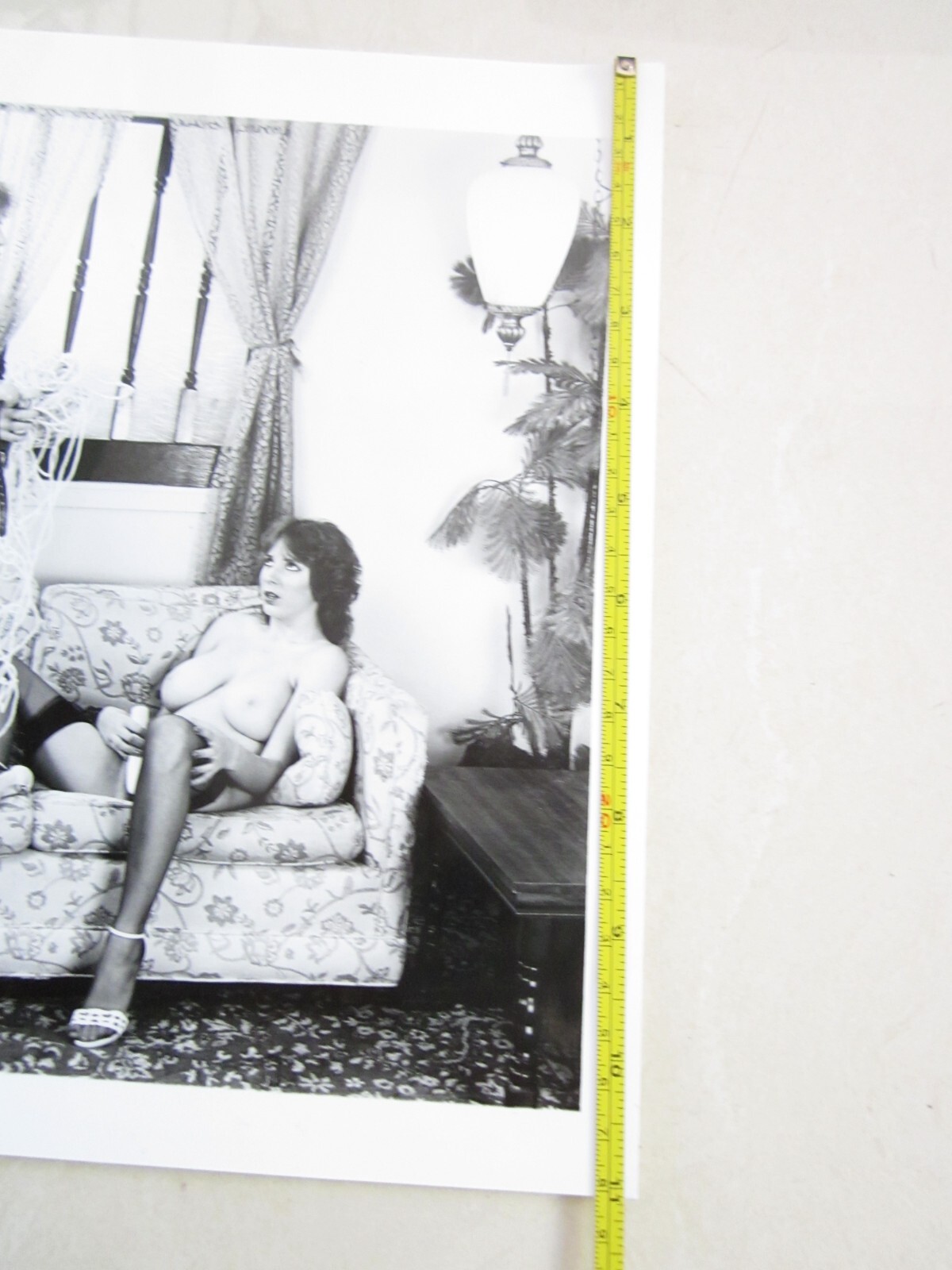 VINTAGE SAM HASKINS 2 FEMALE NUDE GELATIN LARGE PHOTOGRAPH ART SIGNED