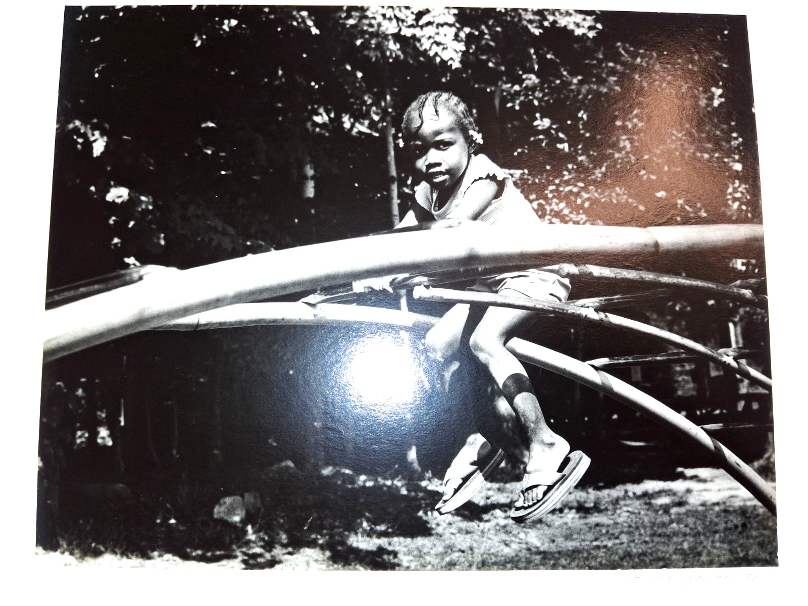 B+W Photography 8″x10″ Kids at Camp 4 Portrait Gelatin Silver Print Vtg Darkroom