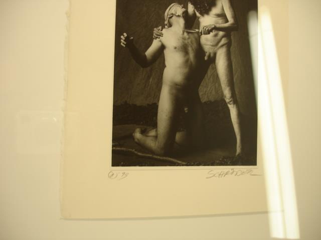 Original signed Photograph framed Paul Schroeder Denver Artist 1993 Male Nudes