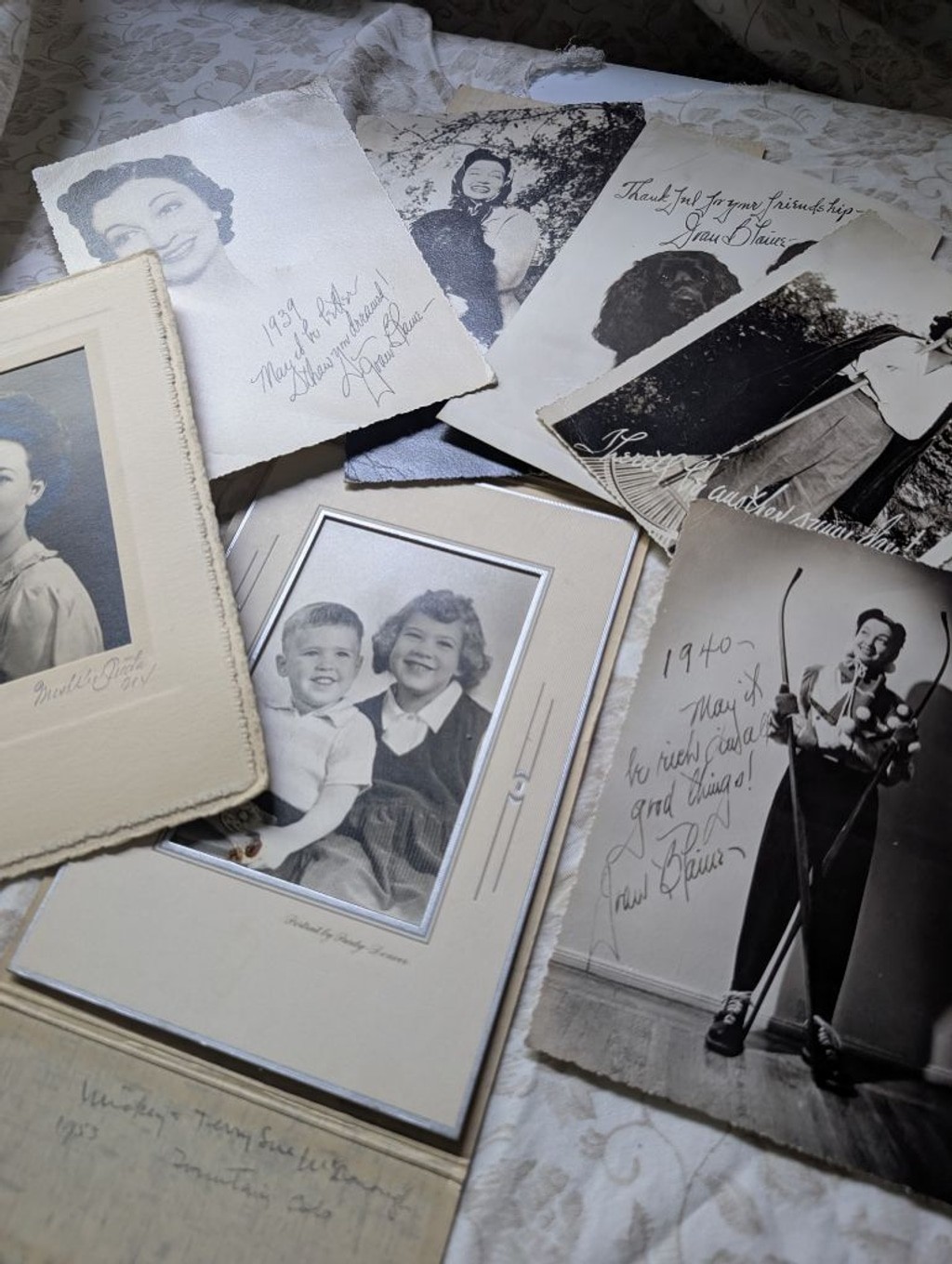 Vintage lot of autographed photos 30’s-40’s signed
