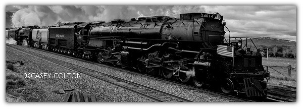 BIG BOY 4014 Open Edition Black and White Print