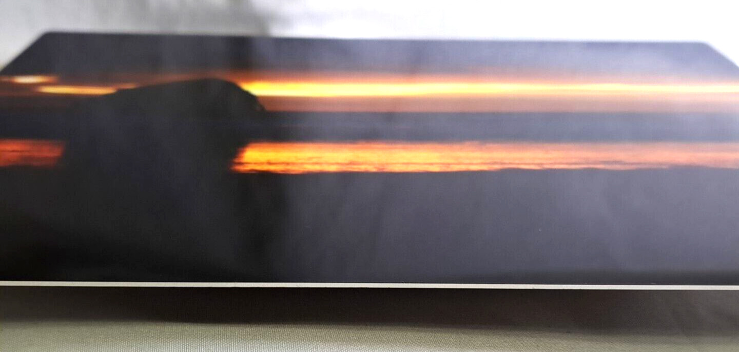 Metallic Photography Wall Art Haystack Rock Oregon Coast Sunset Ocean Waves Sky