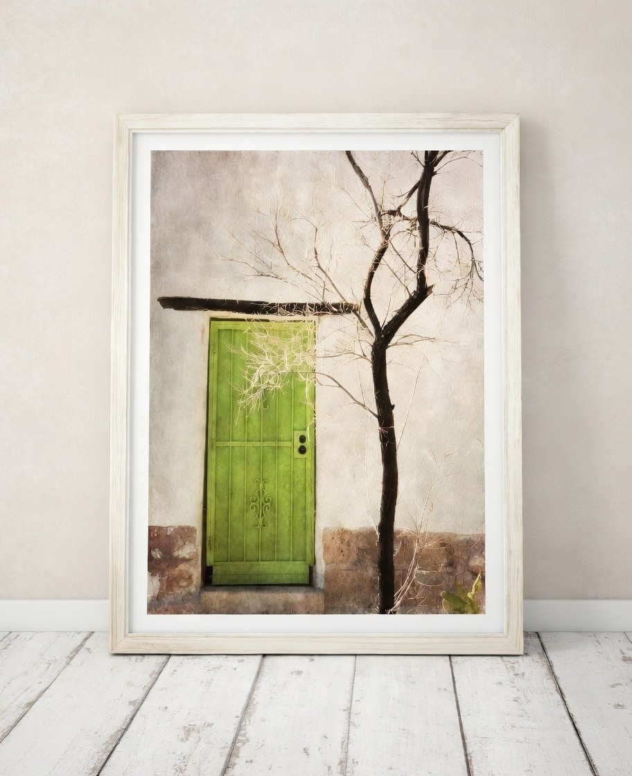 Adobe Green Door, Tucson Arizona Southwest Wall Art Photography