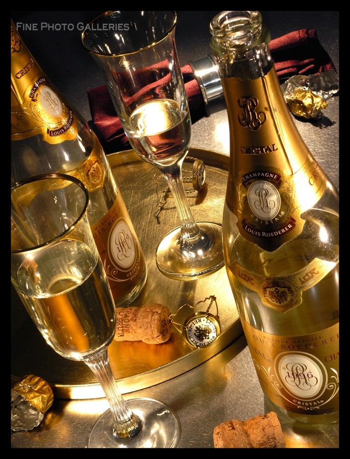 KELLY WILLIAM WRIGHT Original CRISTAL Champagne Wine Party Cheers Signed Photo