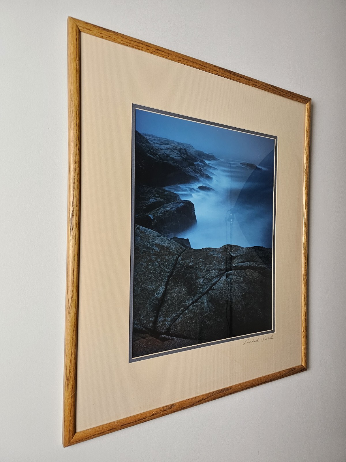 Vintage Signed Randall Shedd 35mm Photograph 29×25 Framed Art, Nova Scotia