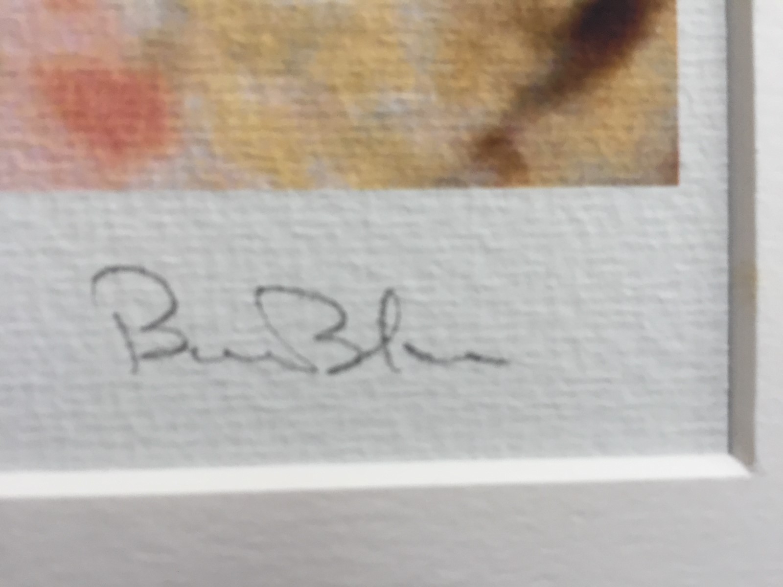 BRUCE BLUM SIGNED COLOR Photo Print (18″X 24″)-“Girl with Red Paint “