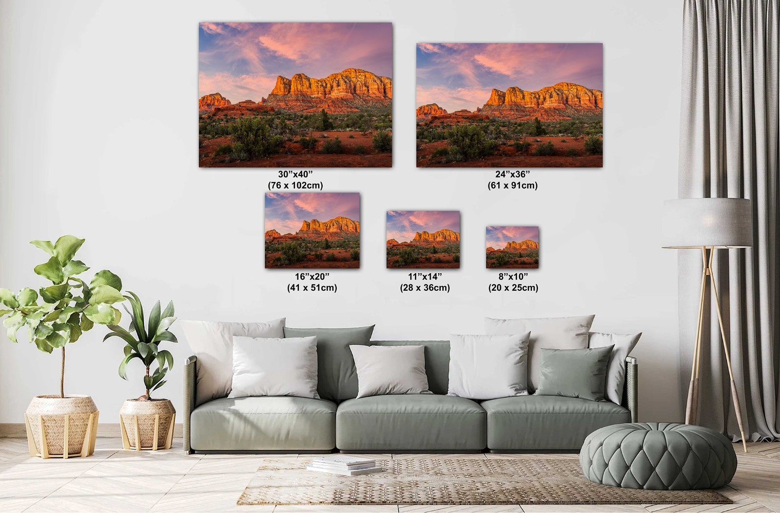 Sedona Arizona Red Rock Crossing Photography Wall Art Home Decor