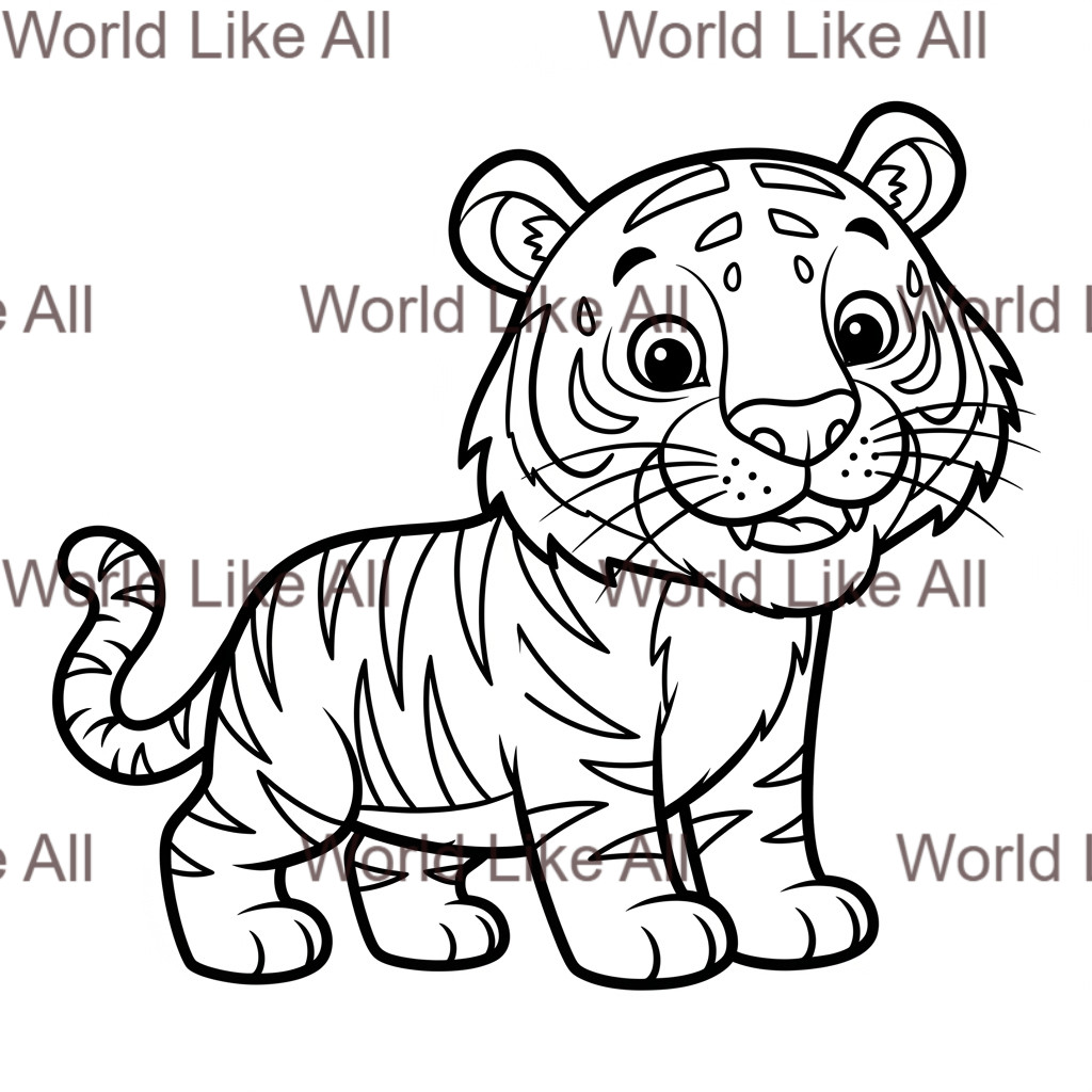 30 Kids Animal Coloring Pages Printable Bundle | Digital Download | Cute Zoo